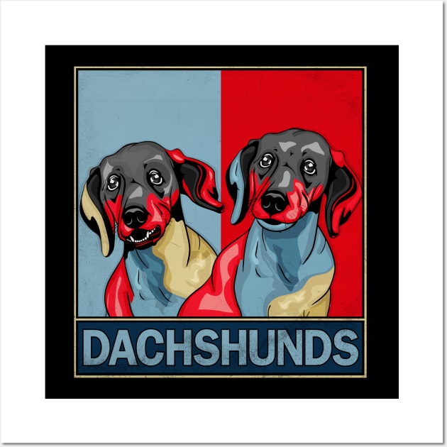 Dachshund Dog Owner Wiener Dog Gift Women Dachshund Wall Art by PomegranatePower